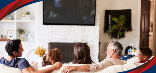 A family watching a movie on their TV appliance from Western Appliances Philippines
