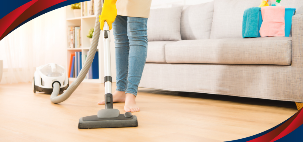 A Woman Using a Vacuum Cleaner From Western Appliances Philippines
