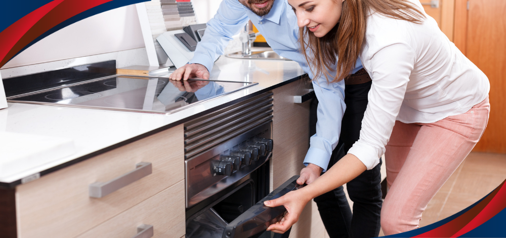 Customers shopping for a stove top at Western Appliances, an appliance store in Manila