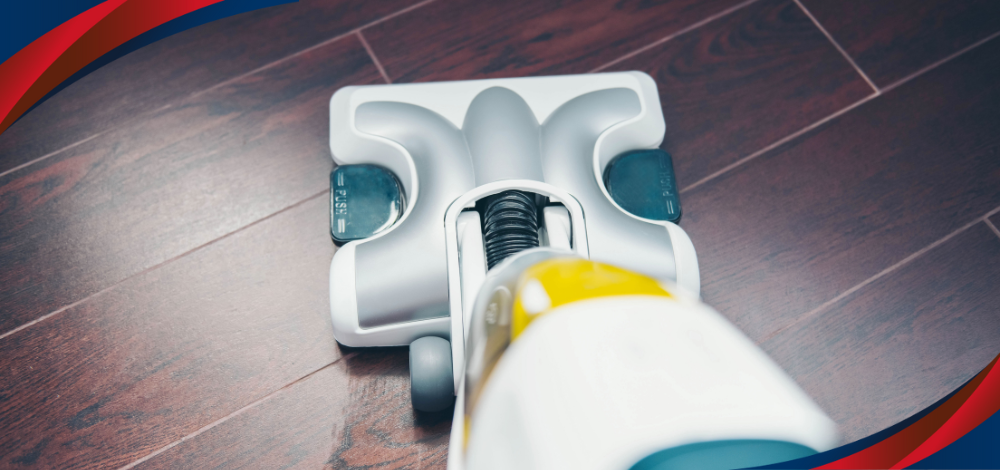 A Steam Cleaner in the Philippines Being Used To Clean Floors
